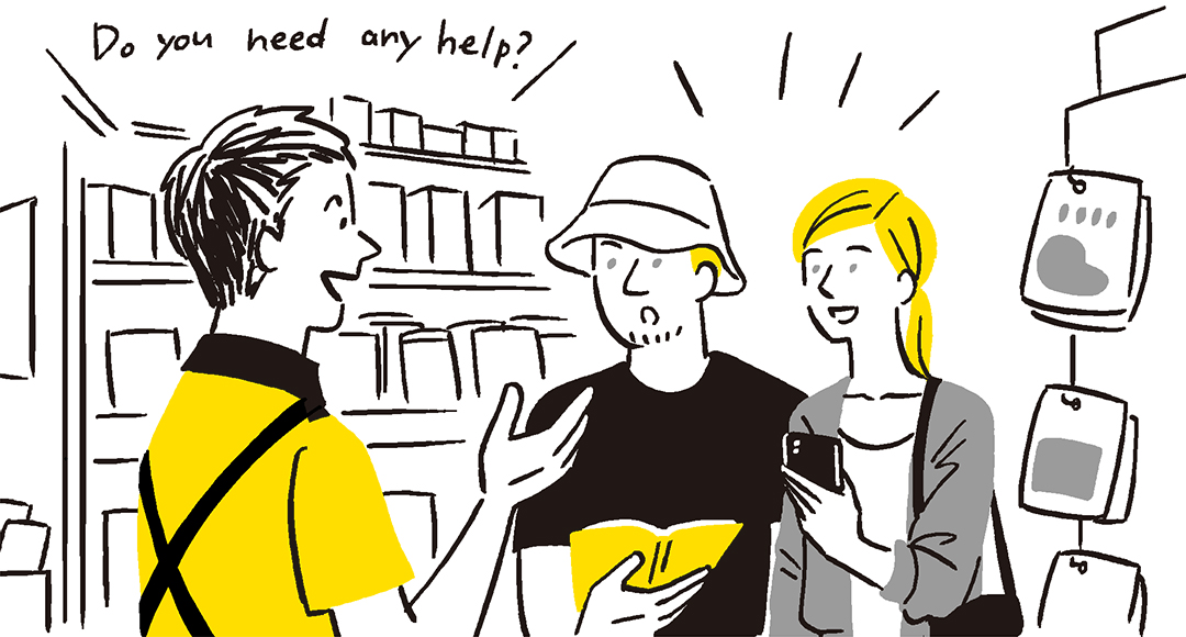 免税スタッフの仕事イメージ